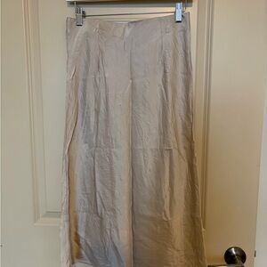 Quince Cream Satin Skirt